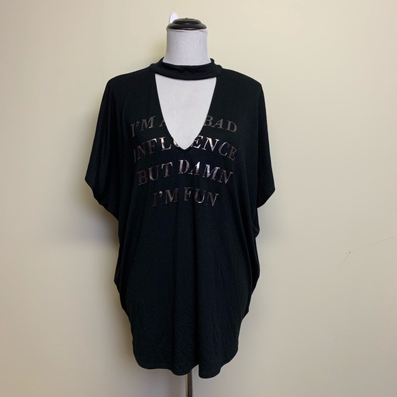 Express Tops - Express One Eleven Choker Top Size L